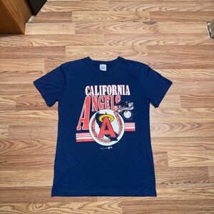 VTG 1990 Garan California Angels T-Shirt Sz M MLB Baseball Tee Single Stitch Y2K